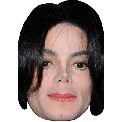 Image of FoxyPrinting Michael Jackson Celebrity Cardboard Party Face Mask Fancy Dress