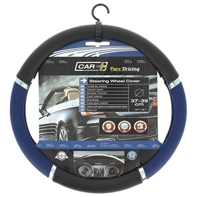 Image of Sumex 2505056 Speed PVC Steering Wheel Cover Blue/ Black