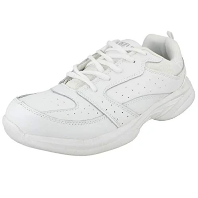 Image of Mens Reflex Casual Lace Up Trainers A2124 White Size 7