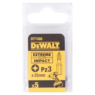 Image of DEWALT DT7388TQZ 25 mm PZ3 IR Torsion Bits (Pack of 5)