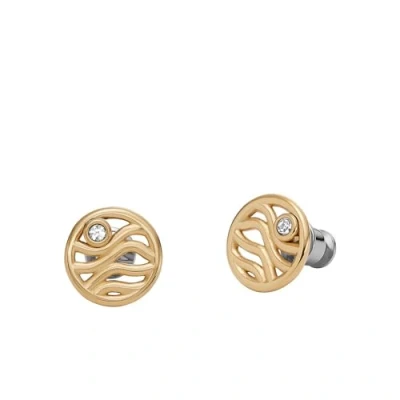 Image of Skagen Earrings Gold coloured, Women&#039;s, Size: One Size, coloured