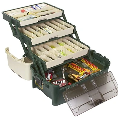 Image of PLANO Hybrid Hip Tackle Box,Fishing Organizer, Portable Storage Tool box, Small parts, Collapsible Trays, Fishing, Beading, School or Office Supplies Crafting Materials