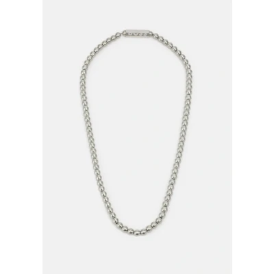 Image of BOSS Sphere Necklace silvercoloured, Men&#039;s, Size: One Size, Silver coloured