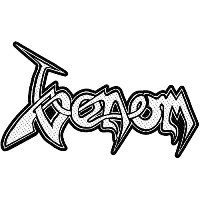 Image of Venom Woven Patch Logo Cut Out Official White Taglia unica