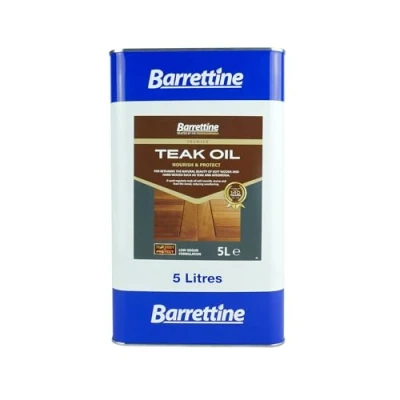 Image of Nourish &amp; Protect Barrettine Teak Oil 5L