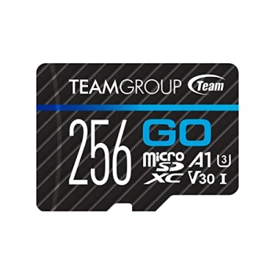 Image of TEAMGROUP GO Card 256GB Micro SDXC UHS I U3 V30 4K for GoPro &amp; Action Cameras High Speed Flash Memory with Adapter Outdoor, Sports, Shooting TGUSDX256GU303