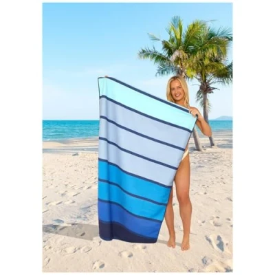 Image of Lions Beach Towels for Adults 100% Polyester Microfibre Sand Free Towel 100x180cm, Extra Large Quick Dry Lightweight Pool Towels, Water Absorbent, Ideal Swimming