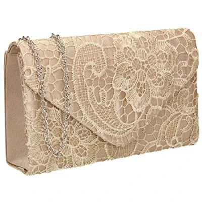 Image of SwankySwans Women&#039;s Rachel Clutch Bag, Gold