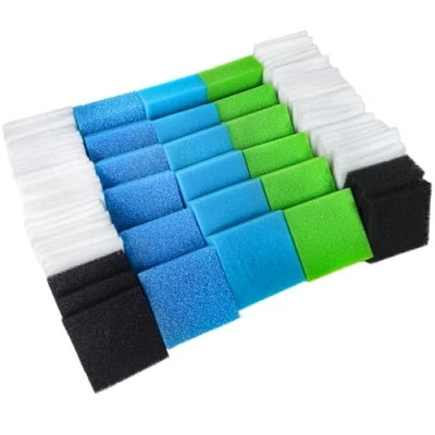Image of LTWHOME Compatible with Value Pack of Fine Filters, Carbon Coarse Nitrate Filters and Poly Set Fit for Juwel Standard/BioFlow 6.0/ L (Pack 74)