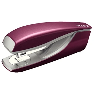 Image of Leitz Stapler, 30 Sheet Capacity, Ergonomic Metal Body, Includes Staples, Style Range, 55620028 Garnet Red