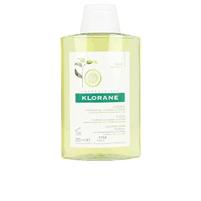 Image of Klorane Shampooing à la Pulpe de Cédrat 200ml, Black/White
