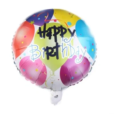 Image of White Balloons Birthday Foil Balloon, 45cm