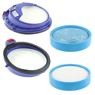 Image of SPARES2GO Pre &amp; Post Motor HEPA Filter for Dyson DC25 DC25i Vacuum Cleaners (2 of Each)
