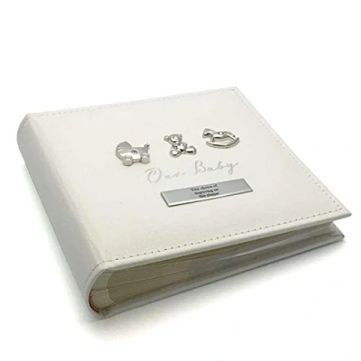 Image of ukgiftstoreonline PERSONALISED BABY PHOTO ALBUM GIFT BOXED