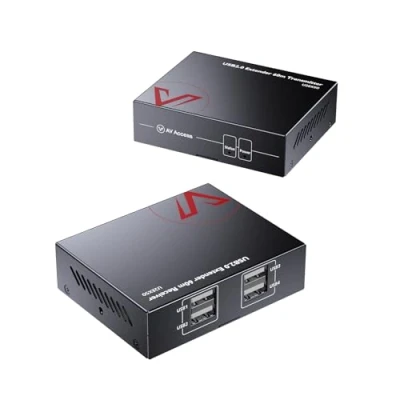 Image of AV Access USB Extender over Cat5e/6/6a/7, Up to 60M, 4 2.0 Ports, Zero Latency, Plug and Play, No Driver, Supports All Operating System, Keyboard Mouse Ethernet