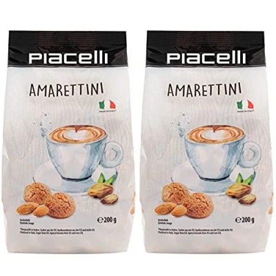 Image of Piacelli Amaretti Biscuits Pack of 2 (2x200g)