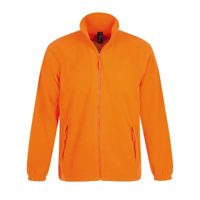 Image of SOLS Mens North Full Zip Outdoor Fleece Jacket (Orange) Size X Large