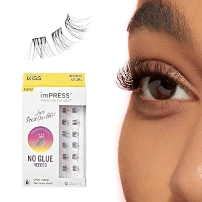Image of imPRESS Press On Falsies Eyelash Clusters, Natural, Authentic