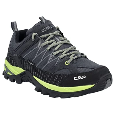 Image of CMP Men&#039;s Rigel Low Trekking Shoes WP, Anthracite Limegreen, 9.5 UK