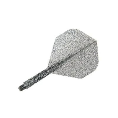 Image of Condor Darts Lame Glitter Flight Standard Short Smoke Silver