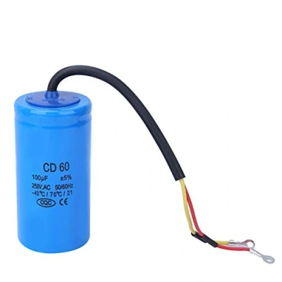 Image of 250V 100uf CD60 Capacitor,50/60Hz Round Capacitor,Compressors Capacitor,Explosion Proof,Withstand Strike Current Ability,for Refrigerators,Air Conditioners,Motors,Water Pumps,Generators