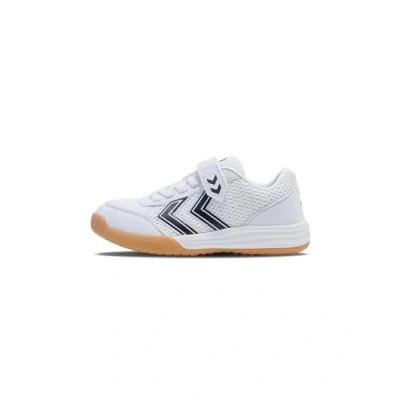 Image of Hummel Multiplay FLEX VC JR Training shoe for kids, Size: 8K, White black Synthetics