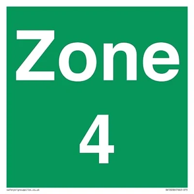 Image of Zone 4 Sign 150x150mm S15