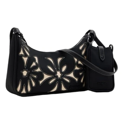 Image of Desigual Women Accessories PU Shoulder Bag, Black, One Size