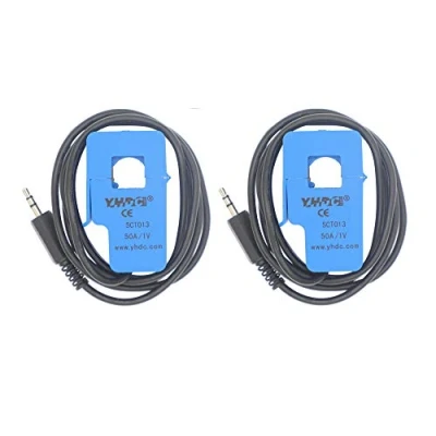 Image of 2PCS SCT013 050 50A 1V Non invasive Split Core Current Transformer Sensor
