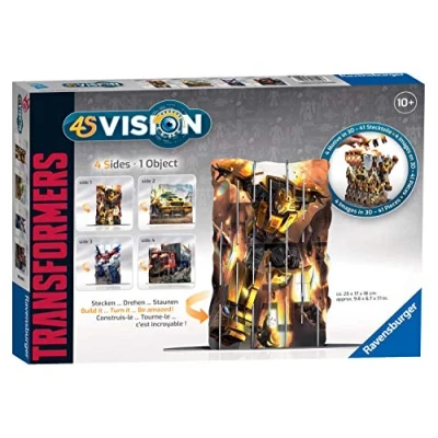 Image of Ravensburger 4S Vision Transformers Cats Slot Fit 3D Puzzle [Optimus Prime &amp; Bumblebee]