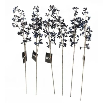 Image of Leaf Christmas Berry Sprays Artificial