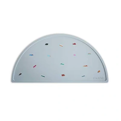 Image of Mushie Silicone Placemat for Kids Non Slip Design Material: Food Grade Easy to Clean &amp; Stain Resistant BPA Phthalate Free (Retro Cars)