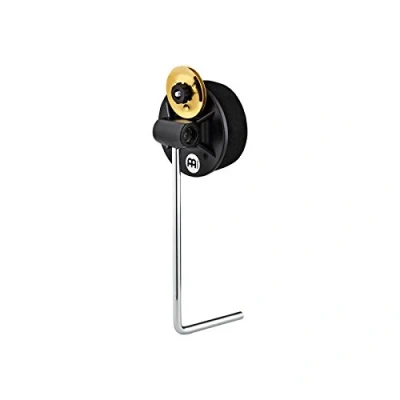 Image of Meinl Percussion Jingle Contact Beater L Shaped Soft Foam with Jingles For Foot Pedals Rubber / Brass, Black Gold (BBB1)