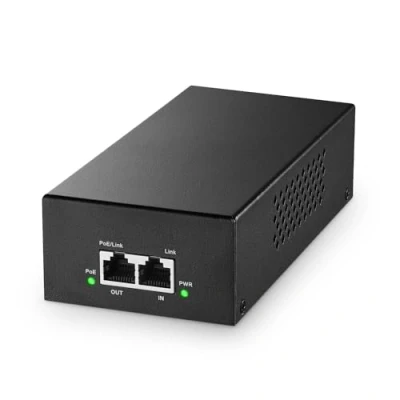 Image of YuLinca Gigabit PoE+ Injector 90W, 802.3af/at/bt Power Over Ethernet Metal PoE Adapter, 10/100/1000Mbps, Non to Plug &amp; Play, Distance Up 100 Meters (328 ft.)
