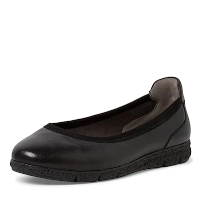 Image of Tamaris Women&#039;s 8 82100 41 Ballet Flat, Black, 5 UK