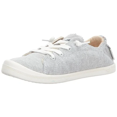 Image of Roxy Women&#039;s Rory Slip on Sneaker Loafer Flat, Grey Ash, 8 UK