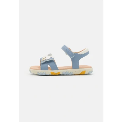 Image of Geox Haiti GIRL Sandals for kids, Size: 1.5, Light avio/white Pu