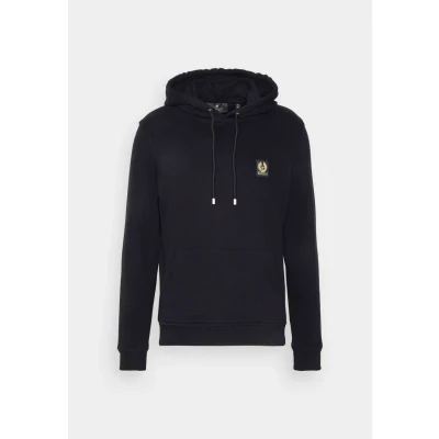 Image of Belstaff Mens Phoenix Patch Hoodie XXL BLACK