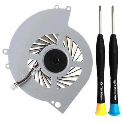 Image of MMOBIEL Internal Cooling Fan for PS4, PlayStation 4 KSB0912HE CK2MC CUH 12xx 3 Pins Incl. TR8 and Screwdrivers