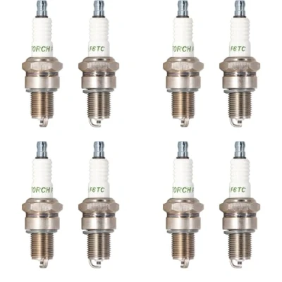 Image of TORCH 8pcs F6TC Spark Plugs Replace for NGK BP6ES Plug, W6D N9YC W20EP IW20 Plug OEM
