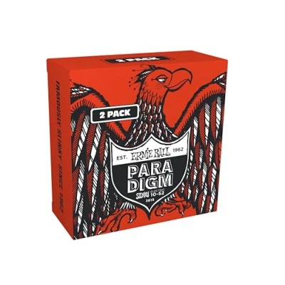 Image of Ernie Ball Skinny Top Heavy Bottom Slinky Paradigm Electric Guitar Strings 2 Pack 10 52 Gauge