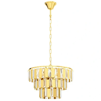 Image of Eglo Lighting Erseka 5 Lamp Pendant Ceiling Light Brass