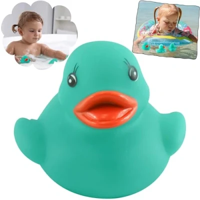 Image of Green Duck 6CM Bath Kids Toy, Time Water Toys, Sensory Toys for Autism,Kids Ocean Sea Animals, Summer Fun, Birthday Gifts 3+Y