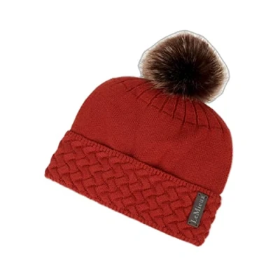 Image of LeMieux Lola Womens Beanie Marine, Navy Blue, Sienna &amp; Fig