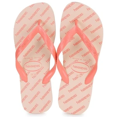 Image of Havaianas LOGOMANIA ESSENTIAL women&#039;s Flip flops / Sandals (Shoes) in Pink