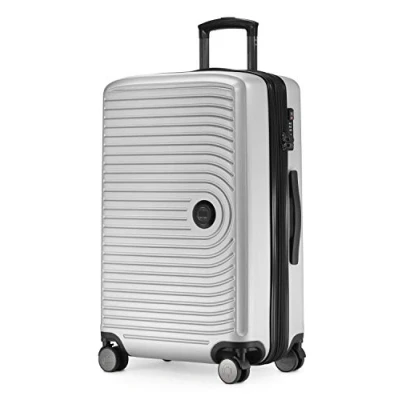 Image of HAUPTSTADTKOFFER Mitte Medium Sized Hard Shell Suitcase, TSA, 4 Wheels, Check In Luggage with 8 cm Volume Expansion, 68 cm, 88 L, White Matt