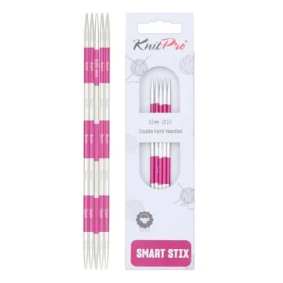 Image of KnitPro Knitting Pins: Double Ended:, Metal, Pink, 3mm