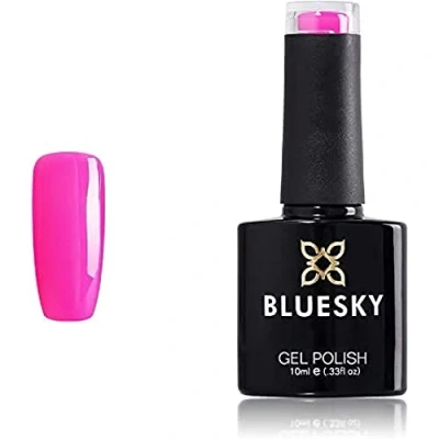 Image of Bluesky Gel Nail Polish, Victorian Rose A102, Bright, Colour, Fuscia, Pink, Long Lasting, Chip Resistant, 10 ml (Requires Curing Under UV LED Lamp)