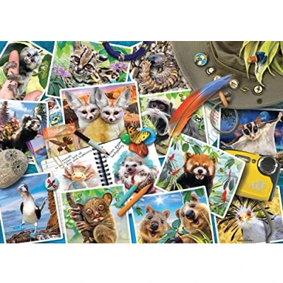 Image of Ravensburger Traveller&#039;s Animal Journal 1000 Piece Jigsaw Puzzles for Adults and Kids Age 12 Years Up