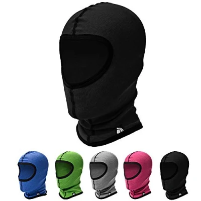 Image of meteor Warm Breathable Balaclava Children Kids Windproof Face Mask Bike Helmet Cycling Skiing Winter Sports Unisex Boy Girl Colors All Year Sledge Ski Outdoor Thermal (Kids 3 7 years, Black)